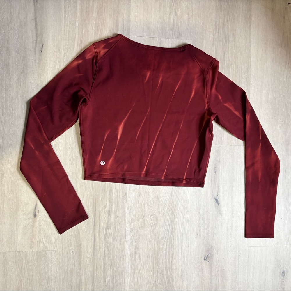 Lululemon Wunder Train Cropped Long Sleeve